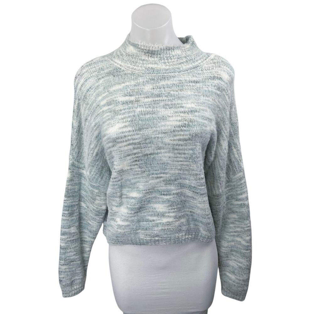 Sincerely Jules Green Heathered Long Sleeve Dolman Turtleneck Sweater Top Size S